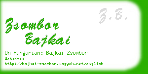 zsombor bajkai business card